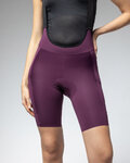 ALÉ kratke hlače s tregerima - OFF ROAD - GRAVEL GRAVEL-PRO - ljubičasta