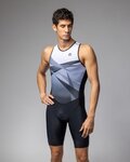 ALÉ kombinezon - HORIZON TRIATHLON - bijela/siva/crna
