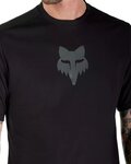 FOX dres kratkih rukava - RANGER HEAD - crna