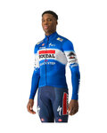 CASTELLI dres dugih rukava zimski - SOUDAL QUICK-STEP 2024 THERMAL - plava/bijela/crvena