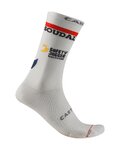 CASTELLI čarape klasične - ROSSO CORSA PRO 18 SOUDAL QUICK-STEP 2026 - bijela
