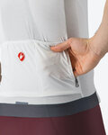 CASTELLI dres kratkih rukava - ESPRESSO - bijela