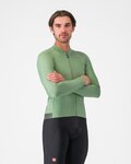 CASTELLI dres dugih rukava zimski - ESPRESSO THERMAL - svjetlozelena