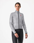 CASTELLI vodootporna jakna - SQUALL SHELL W - srebrna