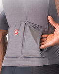 CASTELLI dres kratkih rukava - UPF - siva