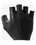 CASTELLI rukavice s kratkim prstima - ESPRESSO - crna