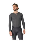 CASTELLI majica dugih rukava - MEDIO BASE LAYER - siva