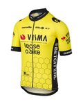 AGU dres kratkih rukava - REPLICA VISMA | LEASE A BIKE 2024 - žuta/crna