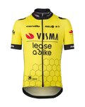 AGU dres kratkih rukava - REPLICA VISMA | LEASE A BIKE K 2024 - žuta/crna