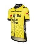 AGU dres kratkih rukava - REPLICA VISMA | LEASE A BIKE K 2024 - žuta/crna