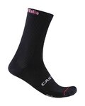 CASTELLI čarape klasične - GIRO LOGO 18 - crna