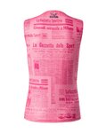 CASTELLI majica bez rukava - GAZZETTA DELLO SPORT - ružičasta