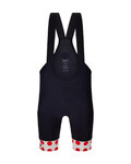 SANTINI kratke hlače s tregerima - TOUR DE FRANCE - BIB SHORTS - crna