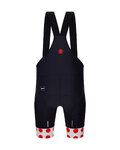 SANTINI kratke hlače s tregerima - TOUR DE FRANCE - BIB SHORTS - crna