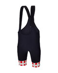 SANTINI kratke hlače s tregerima - TOUR DE FRANCE - BIB SHORTS - crna