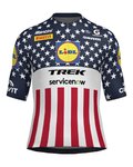 SANTINI dres kratkih rukava - LIDL TREK 2026 NATIONAL CHAMPION US