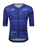 SANTINI dres kratkih rukava - TDF ARRIVÉE ARC DE TRIOMPHE - plava