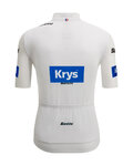 SANTINI dres kratkih rukava - TOUR DE FRANCE - WHITE JERSEY - bijela