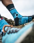 COMPRESSPORT čarape klasične - PRO RACING WINTER TRAIL - svjetloplava/plava