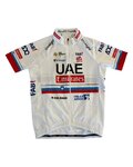 PISSEI dres kratkih rukava - UAE TEAM EMIRATES 2024 CHAMPION SLOVENIA REPLICA JR - bijela