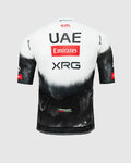 PISSEI dres kratkih rukava - UAE TEAM EMIRATES 2025 REPLICA - bijela/crna