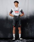 PISSEI dres kratkih rukava - UAE TEAM EMIRATES 2025 REPLICA - bijela/crna