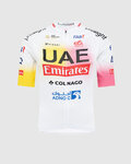 PISSEI dres kratkih rukava - UAE TEAM EMIRATES REPLICA - GIRO + TOUR 24 - bijela/ružičasta/žuta