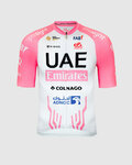 PISSEI dres kratkih rukava - UAE TEAM EMIRATES REPLICA GIRO D'ITALIA 2024 - bijela/ružičasta