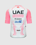 PISSEI dres kratkih rukava - UAE TEAM EMIRATES REPLICA GIRO D'ITALIA 2024 - bijela/ružičasta