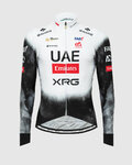 PISSEI dres dugih rukava zimski - UAE TEAM EMIRATES - XRG 2025 REPLICA - bijela/crna