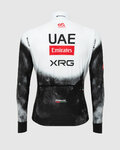 PISSEI dres dugih rukava zimski - UAE TEAM EMIRATES - XRG 2025 REPLICA - bijela/crna