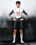 PISSEI dres dugih rukava zimski - UAE TEAM EMIRATES - XRG 2025 REPLICA - bijela/crna