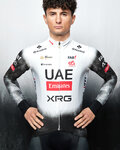 PISSEI dres dugih rukava zimski - UAE TEAM EMIRATES - XRG 2025 REPLICA - bijela/crna