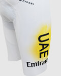 PISSEI kratke hlače s tregerima - UAE TEAM EMIRATES 2024 REPLICA SANREMO - GIRO + TOUR 24 - bijela/ružičasta/žuta