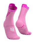COMPRESSPORT čarape klasične - PRO RACING SOCKS V4.0 TRAIL - ružičasta