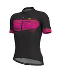 ALÉ dres kratkih rukava - START - crna/ružičasta