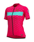 ALÉ dres kratkih rukava - STARS LADY - ružičasta/tirkizna