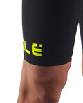 ALÉ kratke hlače s tregerima - PRO RACE - crna/žuta