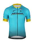 GIORDANA dres kratkih rukava - ASTANA 2019 VERO PRO - tirkizna