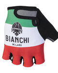 BIANCHI MILANO rukavice s kratkim prstima - ALVIA - bijela/crvena/zelena