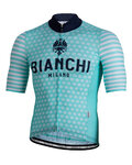 BIANCHI MILANO dres kratkih rukava - DAVOLI - bijela/svjetloplava