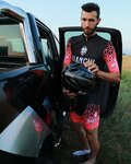 BIANCHI MILANO dres kratkih rukava - PEDASO - ružičasta/crna