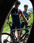 BIANCHI MILANO dres kratkih rukava - MASSARI - žuta/svjetloplava