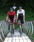 BIANCHI MILANO dres kratkih rukava - QUIRRA - crna/bijela