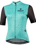 BIANCHI MILANO dres kratkih rukava - SOSIO LADY - zelena/crna