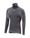 CASTELLI majica dugih rukava - FLANDERS WARM NECK - siva
