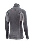 CASTELLI majica dugih rukava - FLANDERS WARM NECK - siva