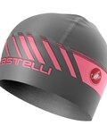 CASTELLI kapa - ARRIVO 3 THERMO - siva/ružičasta