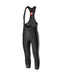 CASTELLI hlače 3/4 s tregerima - TUTTO NANO - crna