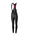 CASTELLI duge hlače s tregerima - VELOCISSIMA LADY WNT - crna